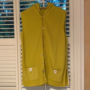 Sweater vest, hooded.  Worn once, washable
